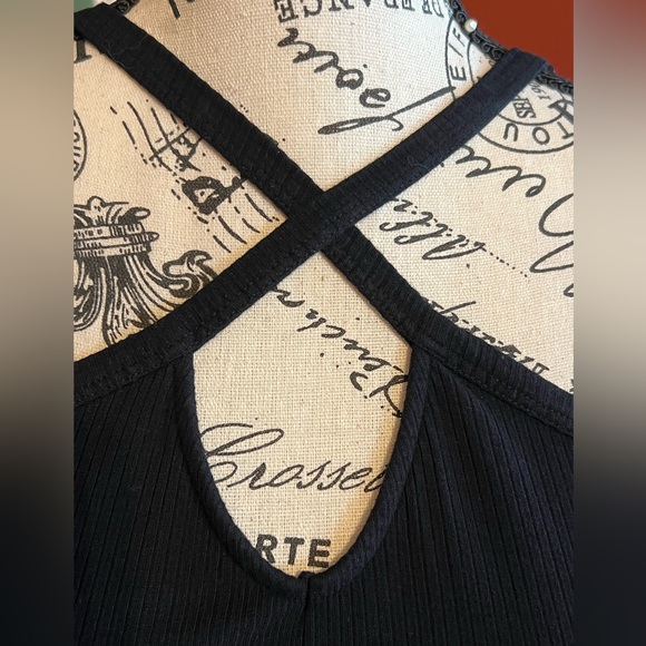 Torrid Black Everyday Ribbed Strappy Halter Tank Top / Size 2 🖤 - Picture 3 of 16